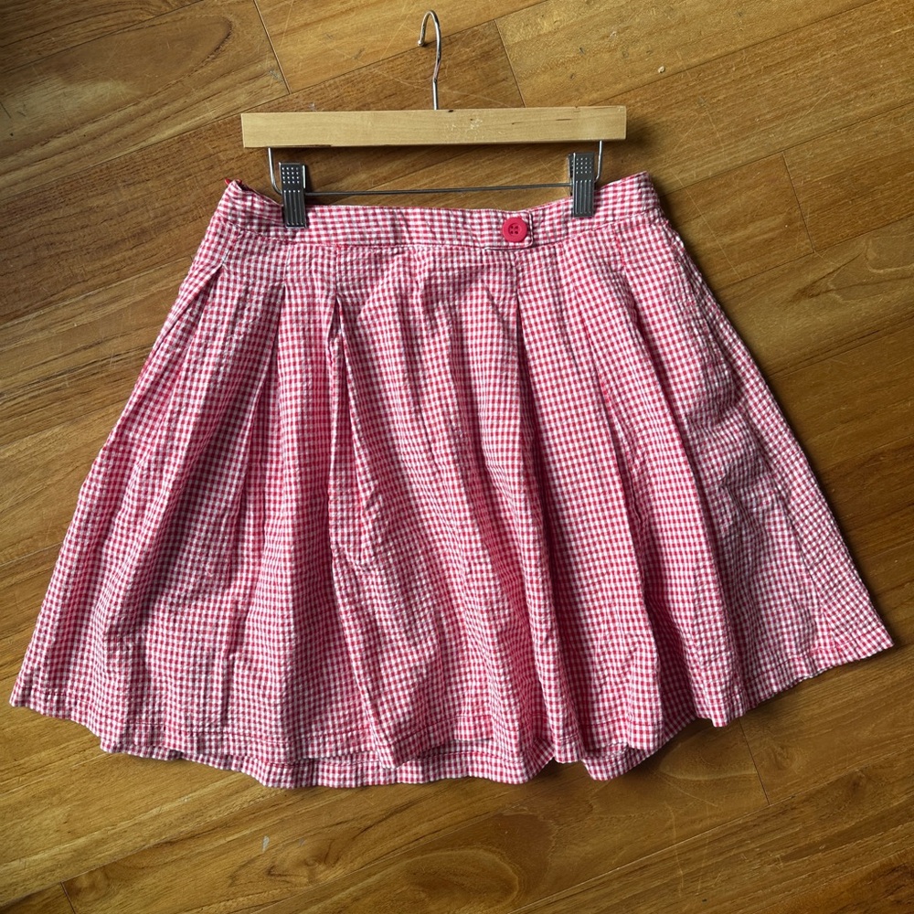 Red Gingham Women's Skirt 🥰😍